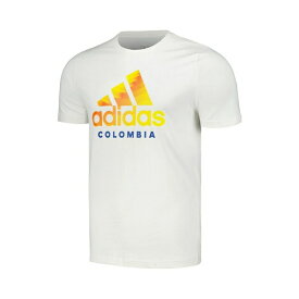 アディダス レディース Tシャツ トップス Men's White Colombia National Team 2024 DNA T-shirt White