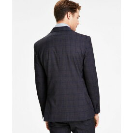 ダナ キャラン ニューヨーク メンズ ジャケット＆ブルゾン アウター Men's Modern-Fit Stretch Suit Jacket Grey Plaid
