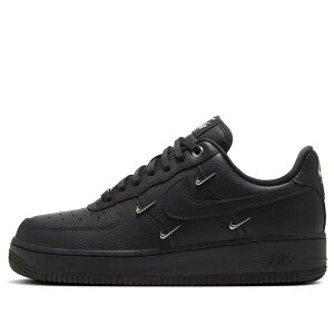 Nike �i�C�L ���f�B�[�X �X�j�[�J�[ �y(WMNS) Nike Air Force 1 Low 'Black Silver Mini Swoosh' HQ1180-001�z �T�C�Y US_6(23.0cm)