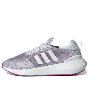 adidas �A�f�B�_�X ���f�B�[�X �X�j�[�J�[ �y(WMNS) adidas Originals Swift Run 22 Shoes 'Grey / Fuchsia' GV7980�z �T�C�Y US_5.5(22.5cm)