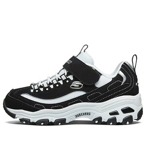 Skechers �X�P�b�`���[�Y �����Y �X�j�[�J�[ �ySkechers D'Lites Low-Top Running Shoes K White/Black 996212L-BKW�z �T�C�Y US_M_4
