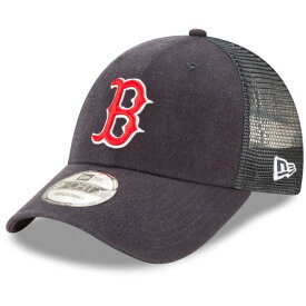ニューエラ メンズ 帽子 アクセサリー Boston Red Sox New Era Trucker 9FORTY Adjustable Snapback Hat Navy