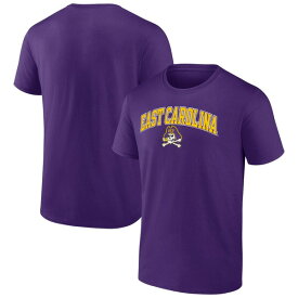 ファナティクス メンズ Tシャツ トップス ECU Pirates Fanatics Branded Campus TShirt Purple