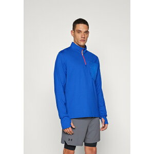 A_[A[}[ Y T_ V[Y TRAIL RUN 1/4 ZIP - Long sleeved top - royal