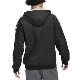 アディダス メンズ ジャケット＆ブルゾン アウター Men's Balance Reversible Stripe Logo Jacket Black/wht