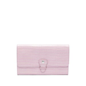 �A�X�s�i���I�u�����h�� �����Y ���z �A�N�Z�T���[ Crocodile-embossed travel wallet Pink