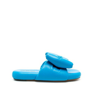 �I�t�z���C�g ���f�B�[�X �T���_�� �V���[�Y Bow-detail leather sandals Blue