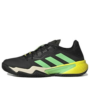 adidas �A�f�B�_�X �����Y �X�j�[�J�[ �yadidas Barricade Clay Men Tennis Shoes 'Black Green' GY1435�z �T�C�Y US_7.5(25.5cm)