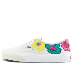 Vans �o���Y �����Y �X�j�[�J�[ �yVans Authentic x THE MUSEUM VISITOR 'White Yellow Pink' VN000CRTBPH�z �T�C�Y US_10(28.0cm)