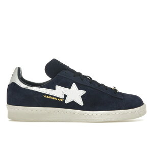 adidas AfB_X Y Xj[J[ yadidas Campus 80s Bape Collegiate Navyz TCY US_5(23.0cm) Collegiate Navy/Cloud White/Off White