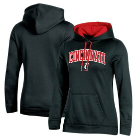 チャンピオン レディース パーカー・スウェットシャツ アウター Cincinnati Bearcats Champion Women's Arch Logo 2.0 Pullover Hoodie Black