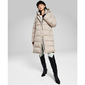 BCBジェネレーション レディース ジャケット＆ブルゾン アウター Women's Hooded Puffer Coat, Created for Macy's Latte