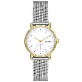 スカーゲン レディース 腕時計 アクセサリー Women's Kuppel Lille Quartz Three Hand Silver-Tone Stainless Steel Watch, 32mm Silver
