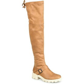 ジャーニーコレクション レディース ブーツ シューズ Women's Salisa Wide Calf Lug Sole Boots Tan