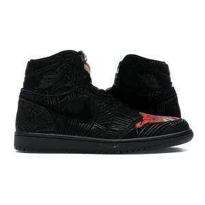 Jordan �W���[�_�� �����Y �X�j�[�J�[ �yJordan 1 Retro High Los Primeros�z �T�C�Y US_M_4 Black/Black-Multi-Color