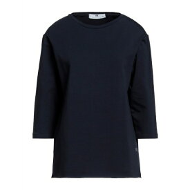 【送料無料】 ミスター マッシモ レベッキ レディース パーカー・スウェットシャツ アウター Sweatshirts Navy blue