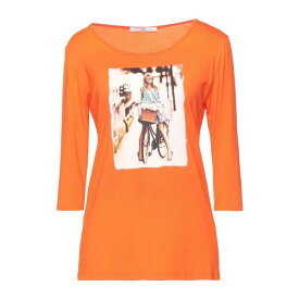 【送料無料】 ミスター マッシモ レベッキ レディース Tシャツ トップス T-shirts Orange