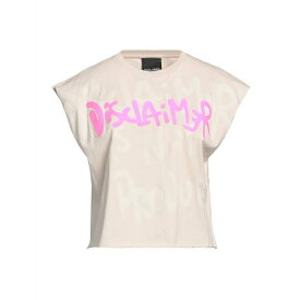 【送料無料】 ディスクレイマー レディース Tシャツ トップス T-shirts Beige