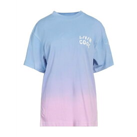 【送料無料】 リビンクール レディース Tシャツ トップス T-shirts Sky blue