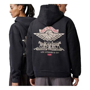 Jordan �W���[�_�� �����Y �X�j�[�J�[ �yAir Jordan x Levi's Full-Zip Hoodie 'Black' IM6734-010�z �T�C�Y US_M_2XL