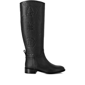 �t�B���b�v�v���C�� ���f�B�[�X �u�[�c �V���[�Y Monogram-debossed boots Black