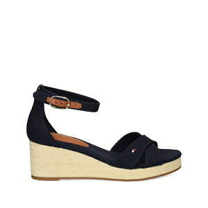 �g�~�[ �q���t�B�K�[ ���f�B�[�X �T���_�� �V���[�Y 60mm crossover-strap wedge espadrilles Blue