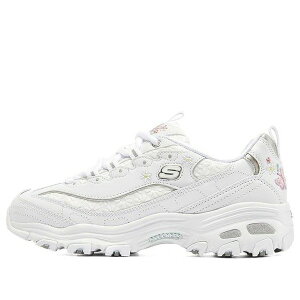 Skechers XPb`[Y fB[X Xj[J[ y(WMNS) Skechers D'Lites 1.0 Running Shoes White 149466-WHTz TCY US_9.5(26.5cm)