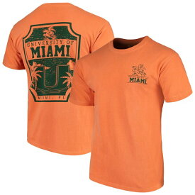 イメージワン メンズ Tシャツ トップス Miami Hurricanes Comfort Colors Campus Icon TShirt Orange