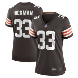 【送料無料】 ナイキ レディース ユニフォーム トップス Ronnie Hickman Cleveland Browns Nike Women's Team Game Jersey Brown