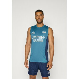 �A�f�B�_�X �����Y �J�b�g�\�[ �g�b�v�X ARSENAL FC 25/26 TIRO 25 COMPETITION SLEEVELESS JERSEY - Club wear - blanch blue/night indigo