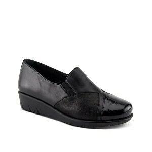 XvOXebv fB[X T_ V[Y Evzen Wedge Slip-On Black