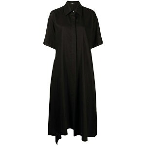 �S�G���W�F�C ���f�B�[�X �����s�[�X �g�b�v�X Asymmetric-hem shirt dress Black