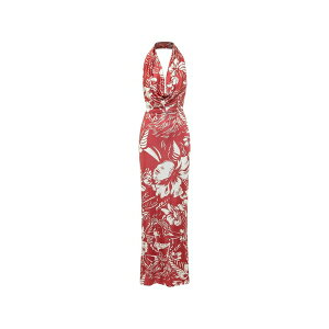 �f�B�[�X�N�G�A�[�h ���f�B�[�X �����s�[�X �g�b�v�X Floral maxi dress Red