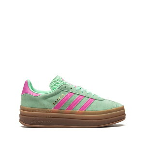 �A�f�B�_�X ���f�B�[�X �X�j�[�J�[ �V���[�Y Gazelle bold pulse mint pink sneakers Green