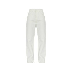 �A�~ ���f�B�[�X �f�j���p���c �{�g���X Straight-leg denim jeans White