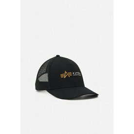 アルファインダストリーズ メンズ 帽子 アクセサリー LABEL TRUCKER UNISEX - Cap - black