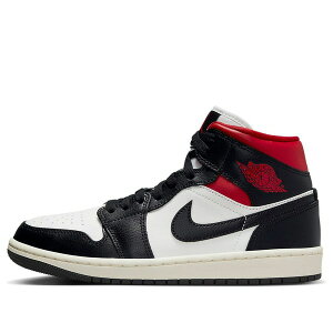 Air Jordan �W���[�_�� ���f�B�[�X �X�j�[�J�[ BLACK/WHITE/RED �y(WMNS) Air Jordan 1 Mid 'Black Sail Gym Red' BQ6472-061�z �T�C�Y US_7.5(24.5cm)