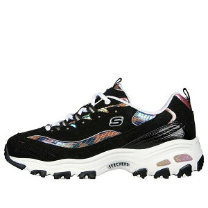 Skechers XPb`[Y fB[X Xj[J[ Black/Multi-Color y(WMNS) Skechers D'Lites Leather 'Black Multi' 149264-BKMTz TCY US_W_10