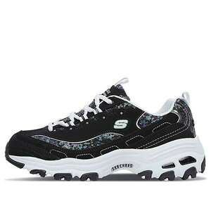 Skechers �X�P�b�`���[�Y ���f�B�[�X �X�j�[�J�[ Black �y(WMNS) Skechers D'Lites Low-Top Sneakers Black/White 11916-BKW�z �T�C�Y US_6.5(23.5cm)