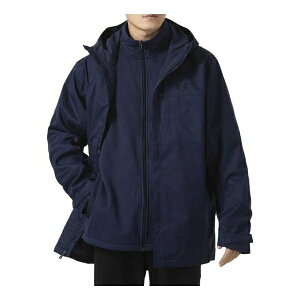 Under Armour A_[A[}[ Y Xj[J[ yUnder Armour Solid Color Leisure Warm Three-in-One Jacket 'Blue' 1300663-410z TCY US_M_S