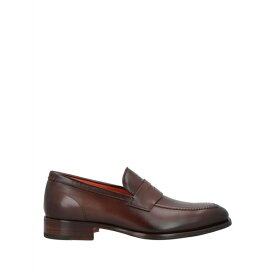 【送料無料】 サントーニ メンズ スリッポン・ローファー シューズ Loafers Brown