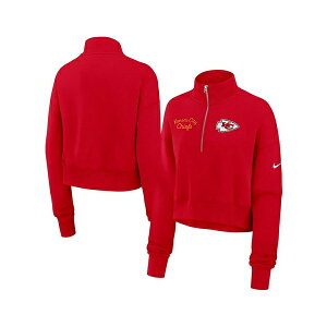 �i�C�L ���f�B�[�X �p�[�J�[�E�X�E�F�b�g�V���c �A�E�^�[ Women's Red Kansas City Chiefs Primetime Phoenix Half-Zip Sweatshirt Red