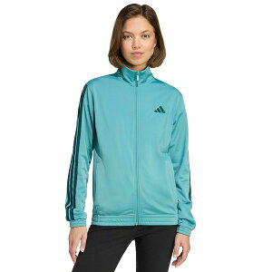 AfB_X fB[X WPbgu] AE^[ Women's 3-Stripe Tricot Track Jacket, XS-4X Powder Teal/aurora Ivy