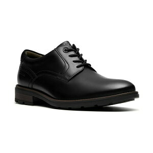 N[NX Y hXV[Y V[Y Men's Emmet Plain Toe Dress Shoe Black smooth leather