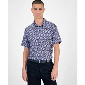 PGAツアー メンズ シャツ トップス Men's All-Over Geometric Polo Shirt Peacoat