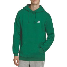 アディダス メンズ パーカー・スウェットシャツ アウター adidas Originals Men's Adicolor Essentials Trefoil Hoodie Green