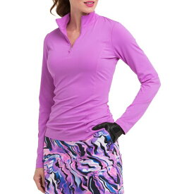 イーピーエヌワイ レディース シャツ トップス EPNY Women's Long Sleeve 1/4 Zip UV Perfect Layering Top Veri Violet