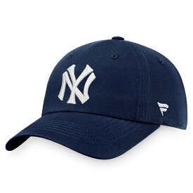 ファナティクス メンズ 帽子 アクセサリー New York Yankees Fanatics Cooperstown Collection Core Adjustable Hat Navy