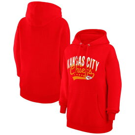 カールバンクス レディース パーカー・スウェットシャツ アウター Kansas City Chiefs G III 4Her by Carl Banks Women's Filigree Logo Pullover Hoodie???Red
