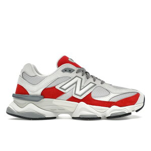 New Balance �j���[�o�����X �����Y �X�j�[�J�[ �yNew Balance 9060 White Red�z �T�C�Y US_12.5(30.5cm) White/Grey/Red